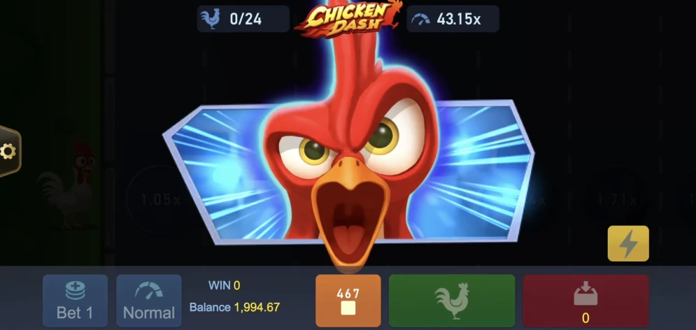 Chicken Dash gameplay